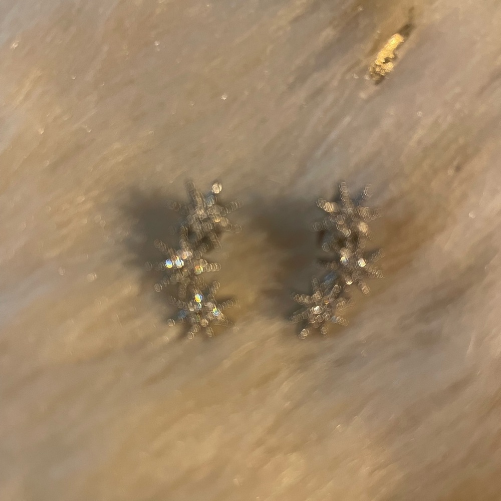 Elegant Silver Starburst Earrings